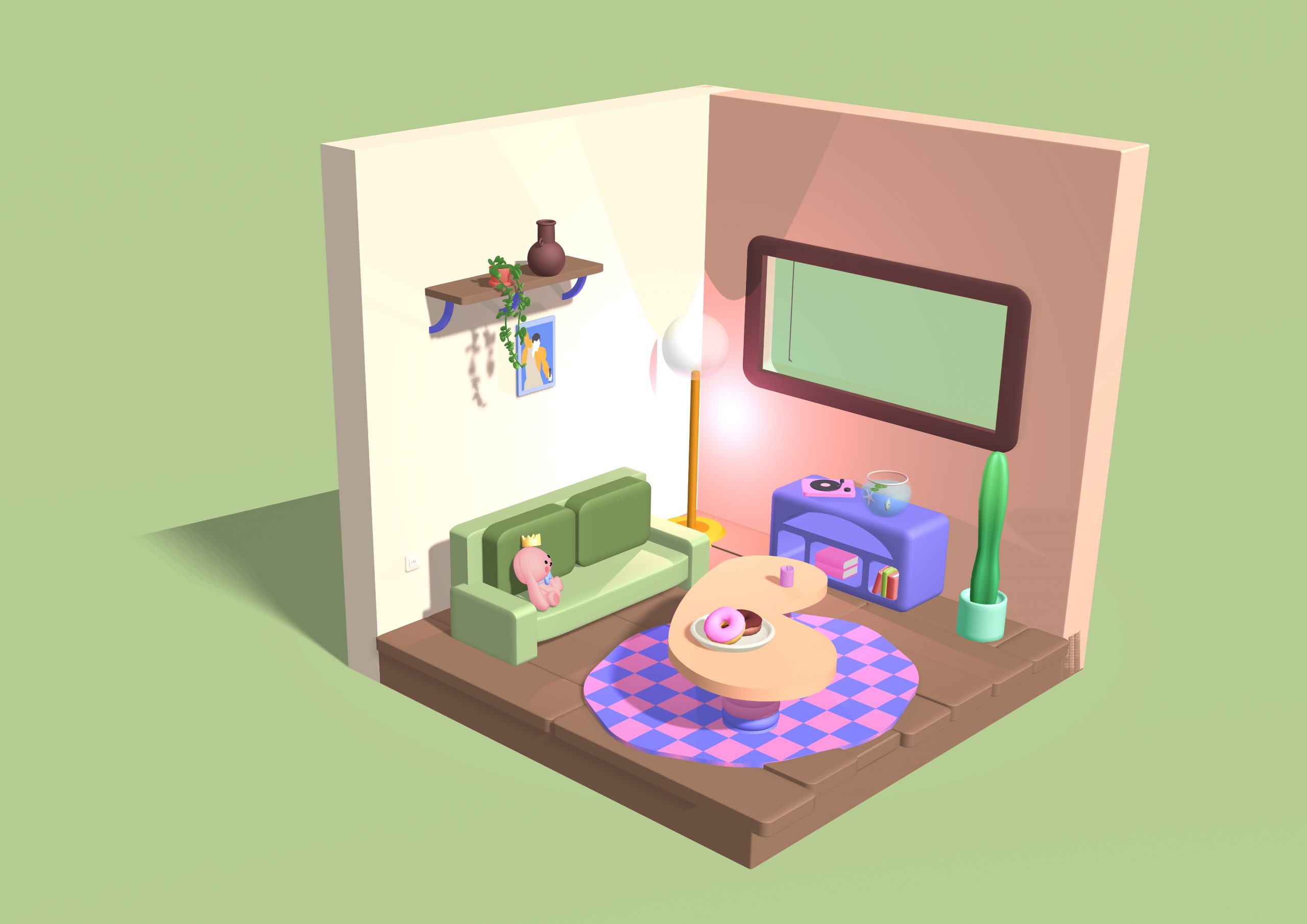 Création d'un salon en 3D avec le logiciel spline Design